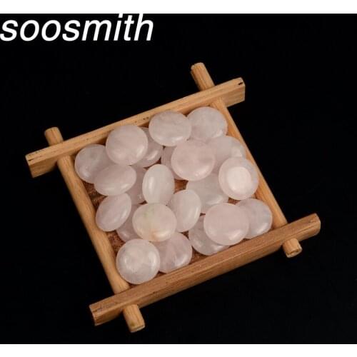 Soosmith Natural 13x18mm 10pcs Pink Quartz Stone Beads Rectangle Loose Spacer Beads For Jewelry Making Diy Accessories Wholesale