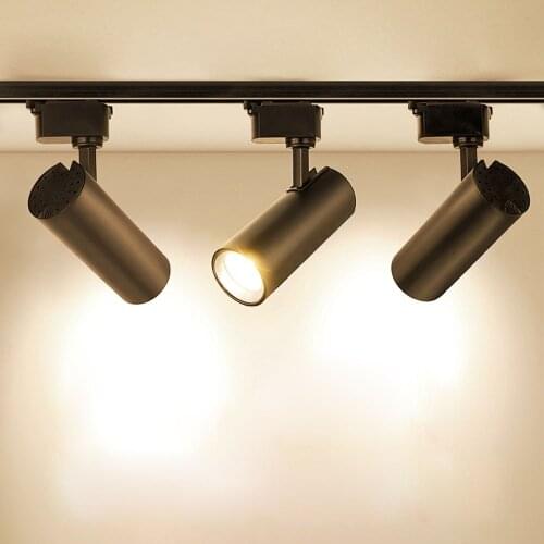 Led Track light 10W 20W 30W 40W Ceiling Rail COB Track light Spotlights Replace Halogen Lamps for home Clothing Shop AC110V220V