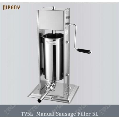 TV3L manual sausage filler stainless steel sausage stuffer meat salami frankfurter sausage filling funnel
