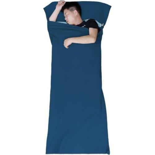 Outdoor Camping Sleeping Bag Travel Portable Hotel Dirty Cotton Sanitary Ultra-light Sleeping Bag Liner Camp Sleeping Gears