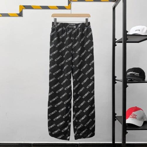 VETEMENTS Gaojie new VTM vehicles pants OS loose casual hip hop couple casual sports pants