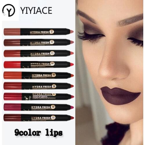 YIYIACE Lipgloss Bulk Cosmetic Lipstick Pen Professional Matte Waterproof Lady Charming Lip Liner Contour Makeup Lipstick Tool