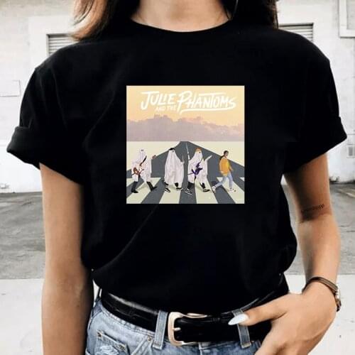 New Julie and The Phantoms T Shirt Women Manga Print Short Sleeve Vintage Femme T-shirts Aesthetic Graphic T Shirts Tops