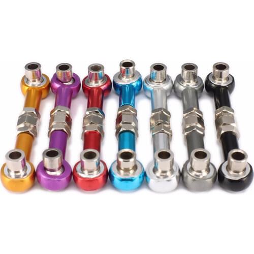 Hot 2pcs CNC Machined Aluminum Alloy Steering Rod RC Coupling Servo Rod Replacement Accessory for HSP 94111/94188 RC Car