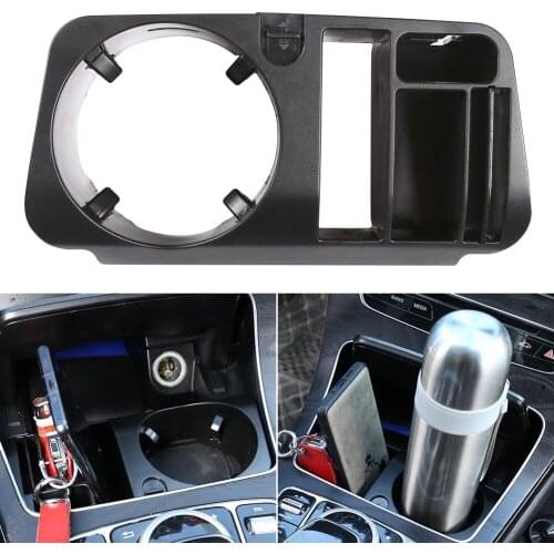 Car Cup Holder Armrest Storage Box Tray Tidying For Mercedes Benz C Class W205 GLC-Class X253 E Class W213 Car Accessories