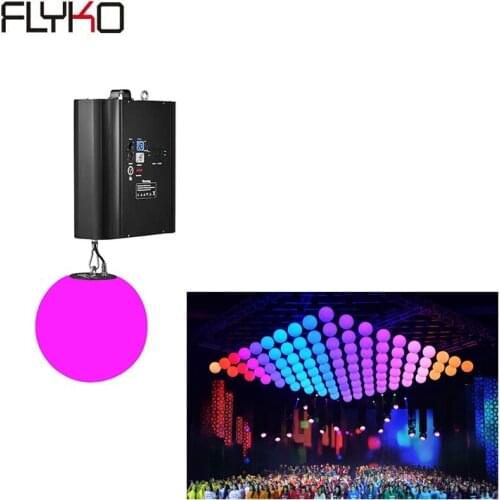 Free shipping hot sell full color stage dmx512 3d ball motorized led Kinetic lights