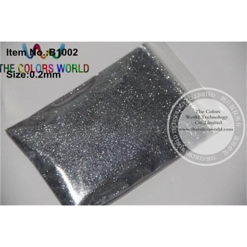 B1002 0.2mm light black Color Glitter Powder for nail art ,tatto ink art and DIY decora shinning powder