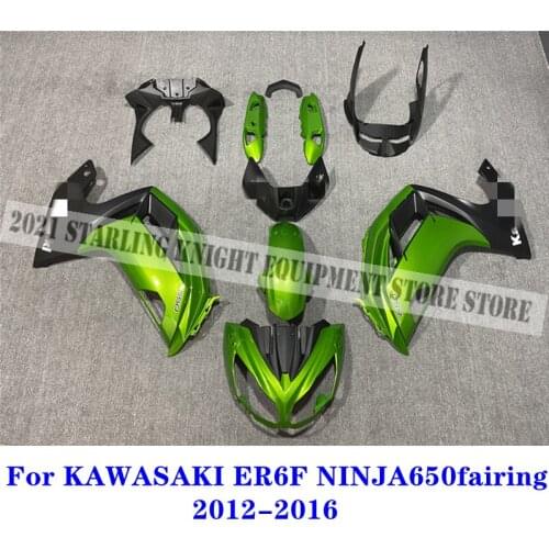 For Kawasaki ER6F Ninja 650 NINJA650 2012 2013 2014 2015 2016, ER-6F er6f ninja650 2012-2016 ABS injection body green Fairingg