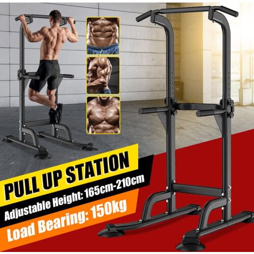 Home Gym Adjustable Horizontal Bars Multifunction Indoor Parallel Bar Workout Pull Up Station Power Tower Fitness Equipment