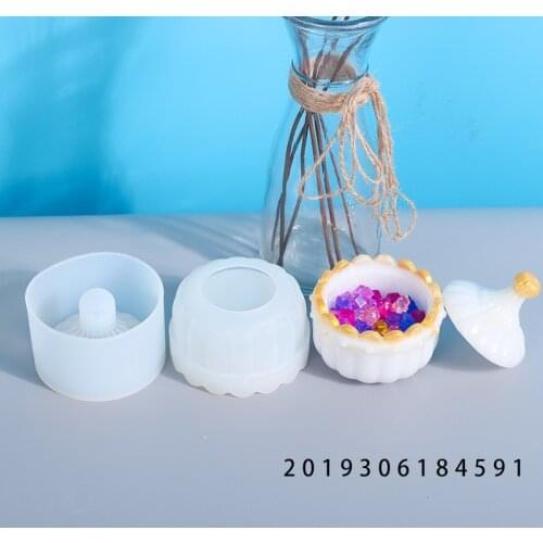 DIY Crystal Epoxy Silicone Storage Box Mould Crystal Storage Box Mould Making Table