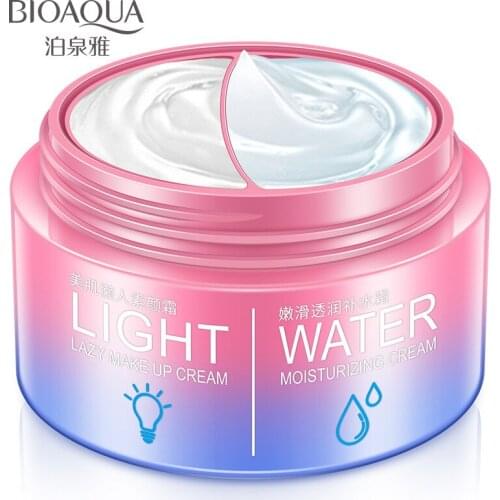 Lazy MakeUp & Moisturizing 2 in 1 Cream Face Care Moisturizer Nourishing Tight Facial Make Up Cream Skin Care