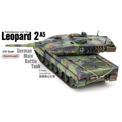 12172PA Die Cast models 1:72 Scale Diecast Military Tank PzKpfw Leopard 2 Main Battle Tank A5 Army Tank kids Model Toys
