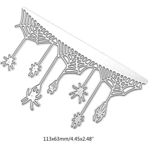 Halloween Spider Web Metal Cutting Dies Stencil DIY Scrapbooking Album Paper Card Template Mold Embossing Decoration