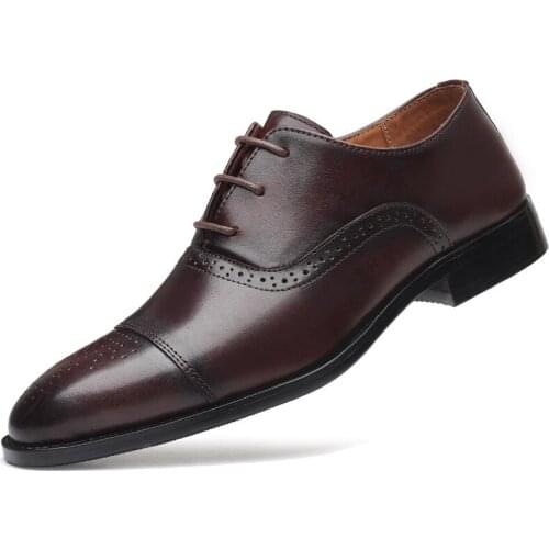 High Quality Genuine Leather Shoes Men,Lace-Up Business Men Shoes,Men Dress Shoes,Summer Oxfords Spring autumn cowhide