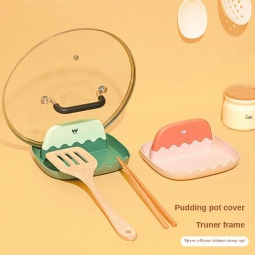 New Pudding Spatula Rack Pot Cover Rack Holder Household Spoon Mat Chopstick Storage Kitchen Shelf Cutting Board Shelf Organizer