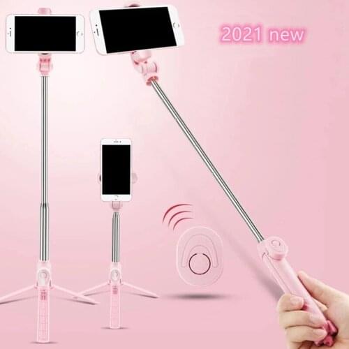 Palo de selfi con trípode y Bluetooth, mando a distancia compatible con Huawei, iPhone, teléfono inteligente, monopié móvil, nov