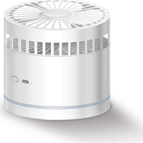 Portable Folding Telescopic Rechargable Desk Fan Lamp Humidifying Hydrating Fan