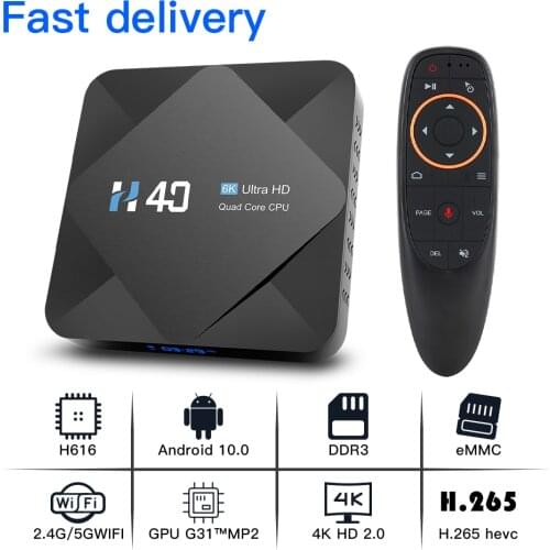 TV Box Android 10 2.4G&5.8G Wifi H616 Bluetooth Media Player 4K Google 3D Video 4GB 32GB 64GB YouTube smart TV Box Android