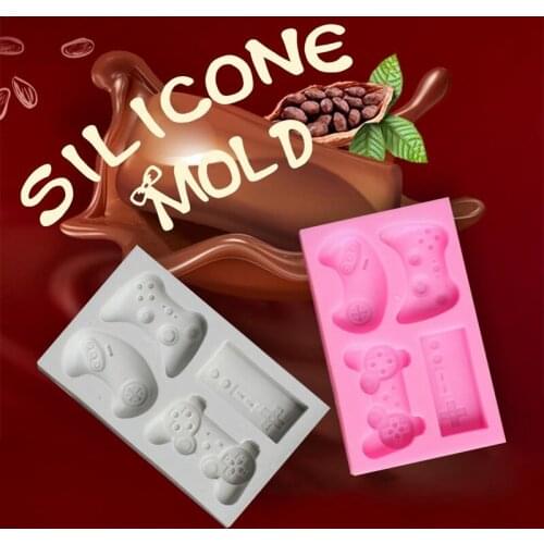 Silicone Mold Gamers Boy Cift Game controller Shape Silicone Cake Mold DIY Resin Charms Tools Handmade Baking Sugarcraft Mold