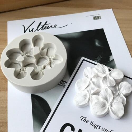 Hydrangea Silicone Mold Fondant Cake Decorating Tool Silicone Mold Sugarcrafts Chocolate Baking Tools For Cakes Gumpaste Form