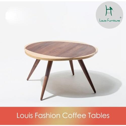 Louis Fashion Cafe Tables Fuyun Nordic Design Walnut Solid Wood Coffee Low Tatami