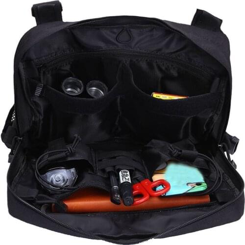 Tactical chest bag hip hop street clothing bag Molle front bag vest backpack breathable mesh outdoor hunting military combat bag