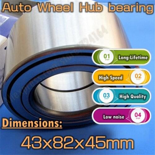 Bargaining Long-Lifetime High speed Car Bearing Auto Wheel Hub bearing DAC43820045 Free Shipping 43*82*45 43x82x45 mm