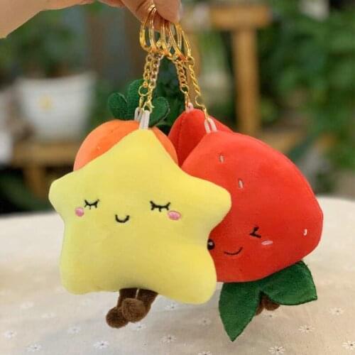 Funny cute 12cm plush Cartoons Simulation fruit soft Toy Soothing doll good quality Bag baby bed pendant birthday christmas gift