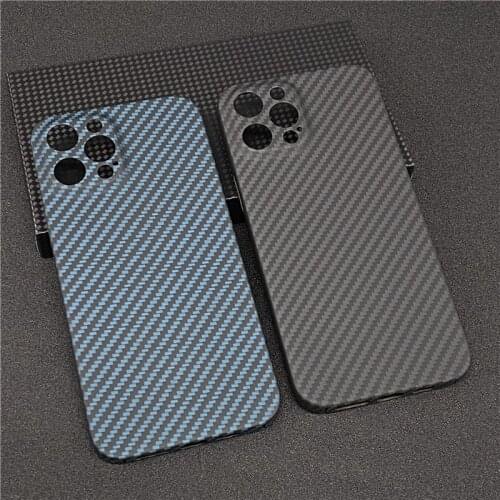 Pure Carbon Fiber Lens Protection Phone Case for iPhone 12 Pro Max 12 Mini Ultra Thin Carbon Fiber Hard Cover Cases