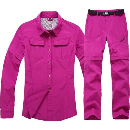 Womens Summer Spring Casual Removable Shirts Tactical Pants Quick Dry Breathable Ultra Thin Waterproof Female Stretch Pants