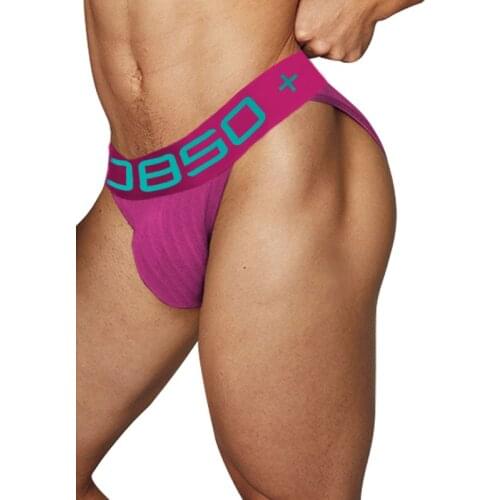 0850 Fashion Sexy Man Briefs Gays Underwear Cotton Soft Underpants High Fork Sissy Lingerie For Men Underware Bikini New BS3517