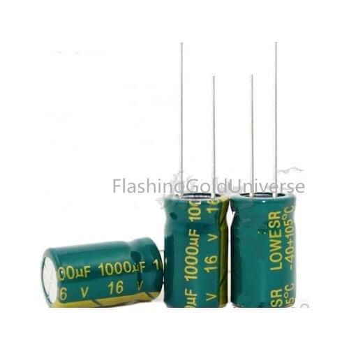Free Shipping 200 PCS 1000uF/16V 10*17mm 16V 1000uF Aluminum Electrolytic Capacitor 1000uF16V best quality New origina