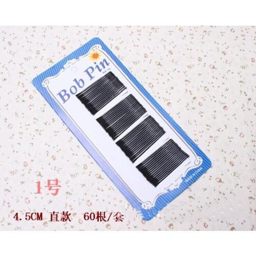 50cards=3000pcs 45mm Invisible Hair Accessories Black Bobby Pin ball tip Clip Headdress Fine hairpin hair pin Edge clip FJ3229