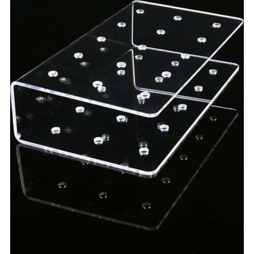 1Pc Acrylic Lollipop Holder Rectangle Shape Double Layer Acrylic Cake Pop Lollipop Stand Wedding Party Birthday Display Stand