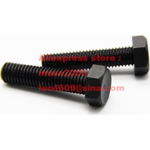 M6*10 12 15 20 25 30 35 40 45 50mm plastic bolt screw external hex PA black machine set fastener DIY lighten airplane toy Lights