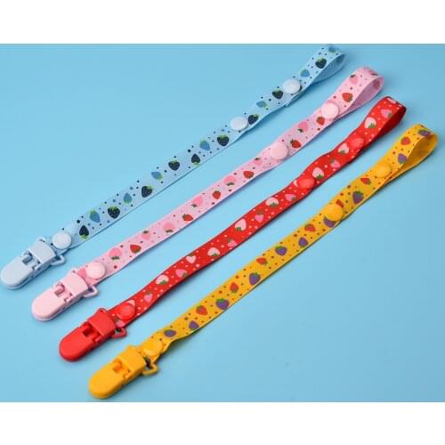 Baby pacifier chain anti-dropping chain clip teether anti-dropping rope comfort chain colorful ribbon clip gift