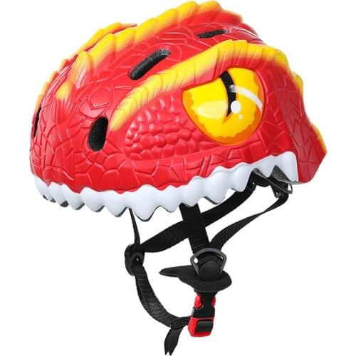 Childrens Bicycle Helmet 3D Dinosaur Cartoon Scooter Various Sports Adjustable Girl Boy Breathable Hole Helmet