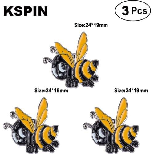 Lovely bee Lapel Pin Brooches Pins Flag badge Brooch Badges