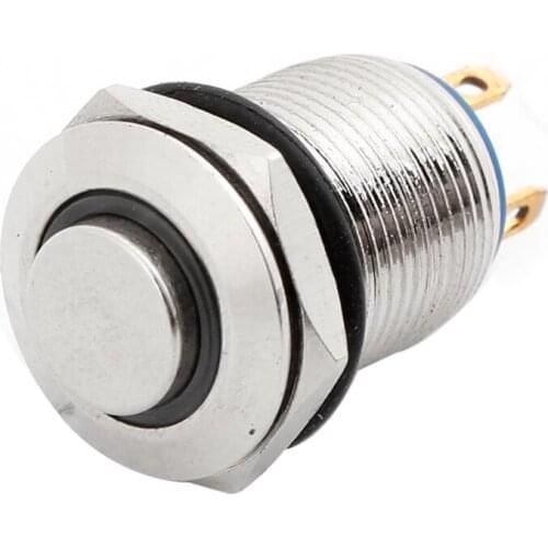 GTBL DC 5V Blue LED Pilot Light Momentary Action Pushbutton Switch