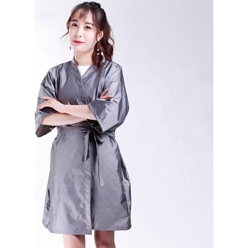 1 Pcs Hairdressing Bathrobe Hair Dye Haircut Overalls Salon Hairdresser Overalls Clothing Beauty Salon SPA Guest Hair Gown
