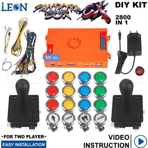 Hd 720p Gamebox Arcade Pandora 2021 Chrome Plating Illuminated Arcade Button Cable Led Arcade Joystick Wire Jamma Pcb 3d Tekken