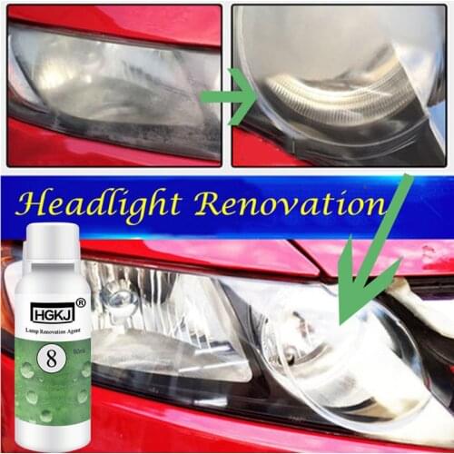 HGKJ-8-50ML Automotive Cleaning Window Cleaner Car Accessories repair headlight agent bright white headlight lamp transformation