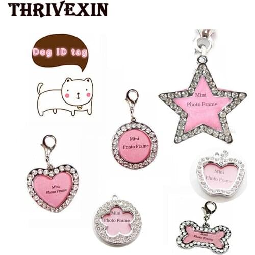 Pet Dog ID Tag Collar Pendant Necklace Hand Writing Fashion Cat Dogs Information Board Tags Pets Personalized Decorated Supply