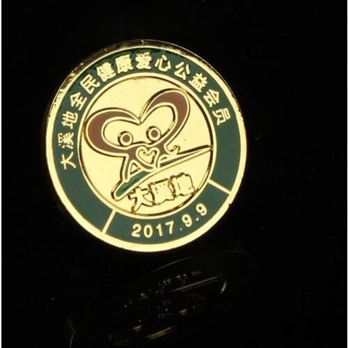 Custom Zinc Alloy Badge Die Casting Souvenir Badges