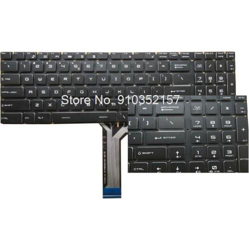 Laptop MS17FK Backlit MS-17EK Keyboard For MSI Bravo 17 A4DDK MS-17FK 17.3' English US Black New