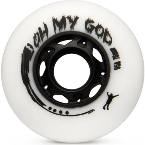 Oh My God Inline Skate Wheels Resistant 95A Hardness Sliding FSK 72 76 80mm Roller Skating Tires For SEBA Powerslide Patines