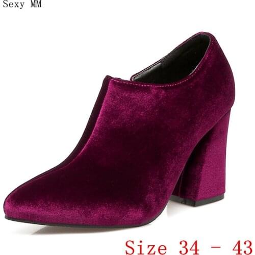 Summer High Heel Shoes Women Ankle Boots Booties Woman Short Boots High Heels Plus Size 34 - 40 41 42 43