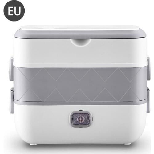 Multifunctional Electric Lunch Box Dm-618 Double-deck 4 Cups Cooking Hot Food Stainless Steel Insulation Box