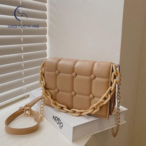 Fashion Mini Ladies Shoulder Bag 2021 New Chain Design Women Messenger Bags High Quality Leather Womens Underarm Bag Sac A Main