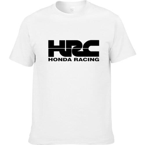 Mens short-sleeved Honda Racing HRC motorcycle brand T-shirt Mens popular summer fashion short-sleeved cotton T-shirt